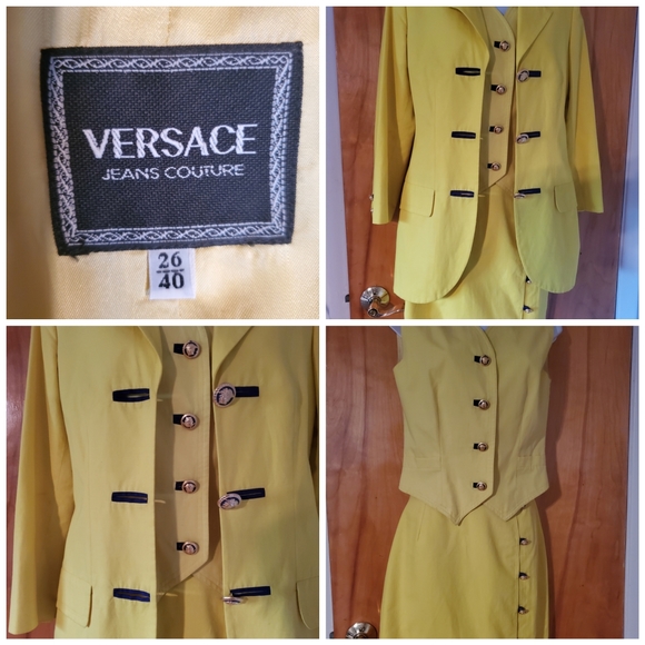 OUTSTANDING AUTHENTIC GIANNI VERSACE VINTAGE 3 PIE - Picture 2 of 5